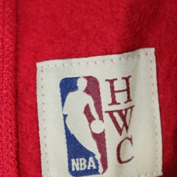 MITCHELL & NESS HOUSTON ROCKETS RED GRAY HOODED SW - Picture 11 of 12